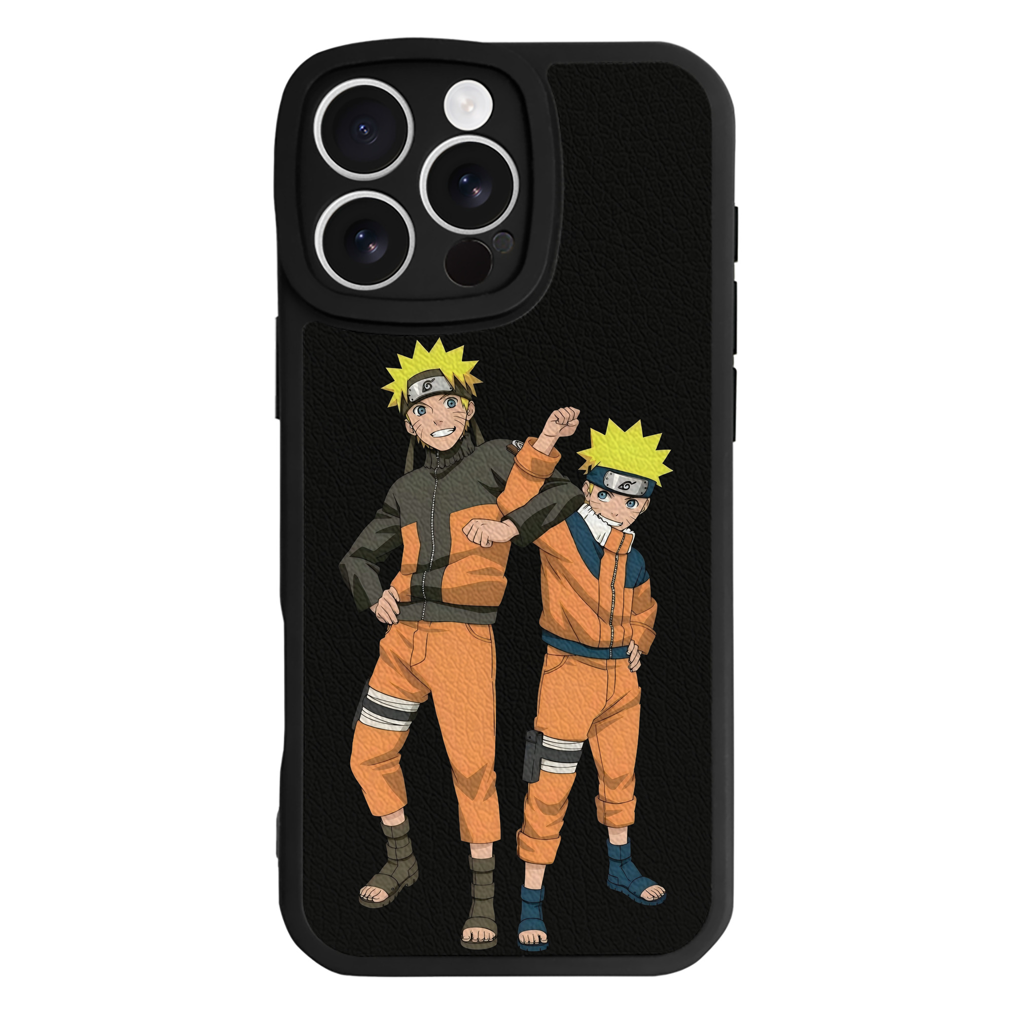 （画像用） NARUTO -ナルト- うずまき ナルト Uzumaki Naruto 【iPhone 16シリーズ対応】シリコンスマホケース（レザー調） 材質：シリコン